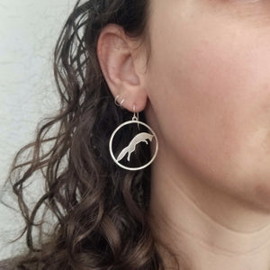 Fox Circle Earrings