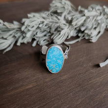 Turquoise Sagebrush Cocktail Ring Size 8.5