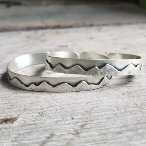 Mountain Cuff Bracelet, Made to Order