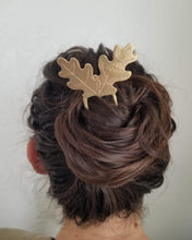 Oak Leaf Brass Hairpin
