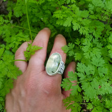 Fern and Prehnite Ring, Size 8