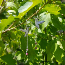 Hummingbird Dangles with Tourmaline