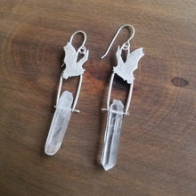 Bat Quartz Earrings