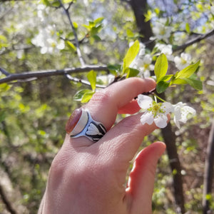 Pink Tourmaline Crocus Ring Size 6.5