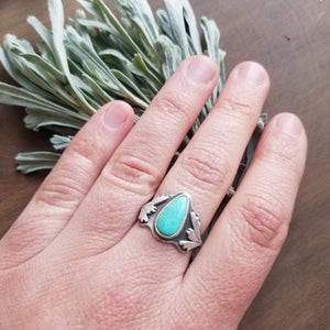 Turquoise Sage Ring, size 7
