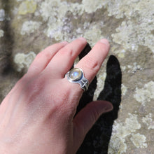 Labradorite Sword Ring, size 9