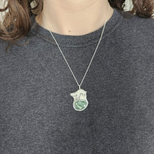 Jumping Coyote and Ocean Jasper Necklace