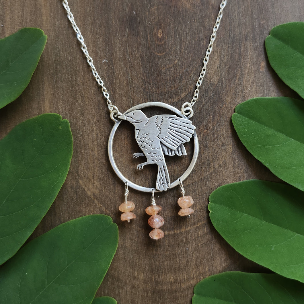 Flicker Necklace with Sunstone