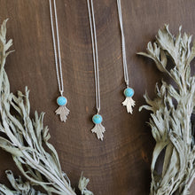 Tiny Sagebrush and Turquoise Necklace