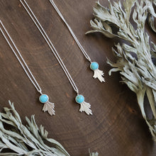 Tiny Sagebrush and Turquoise Necklace