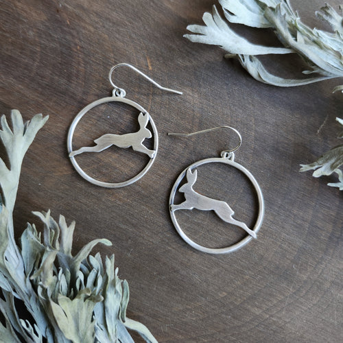 Rabbit Circle Earrings