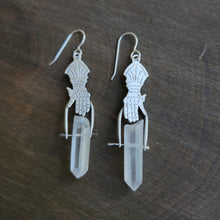 Gauntlet Crystal Earrings