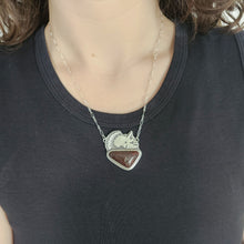 Triceratops Skull Necklace with Fern and Dinosaur Bone