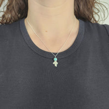 Tiny Sagebrush and Turquoise Necklace