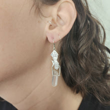 Gauntlet Crystal Earrings