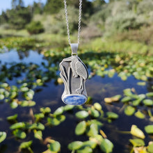 Great Blue Heron and Kyanite Necklace