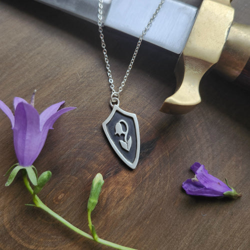 Flower Shield Necklace