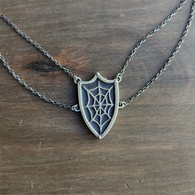 Spiderweb Shield Necklace