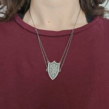 Spiderweb Shield Necklace