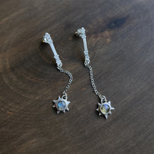 Labradorite Flail Stud Earrings