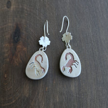 Desert Primrose and Scorpion Jasper Earrings