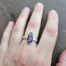 Cosmic Boulder Opal Ring size 7.5