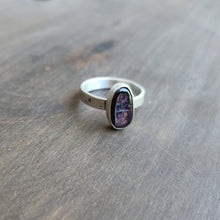 Cosmic Boulder Opal Ring size 7.5