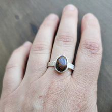 Cosmic Boulder Opal Ring size 10