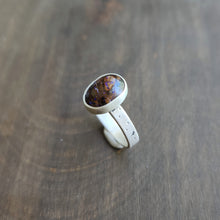 Cosmic Boulder Opal Ring size 10