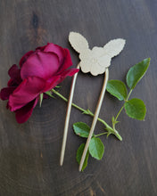 Wild Rose Brass Hairpin