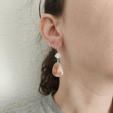 Desert Primrose and Scorpion Jasper Earrings