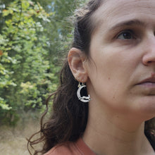 Rabbits Over the Moon Earrings