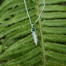 Tiny Fern and Aventurine Necklace