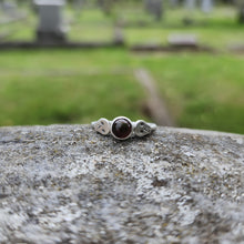 Tiny Skull and Black Opal Ring, Made to Order