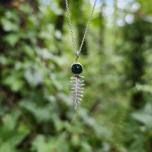 Tiny Fern and Aventurine Necklace