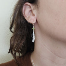 Fern and Peridot Earrings
