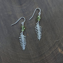 Fern and Peridot Earrings