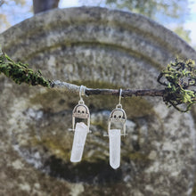 Gravestone Crystal Earrings