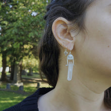 Gravestone Crystal Earrings