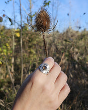 Death's Head Moth Smokey Quartz Ring, Size 8