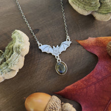 Bat Necklace with Labradorite