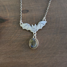 Bat Necklace with Labradorite