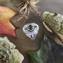 Death's Head Moth Smokey Quartz Ring, Size 8