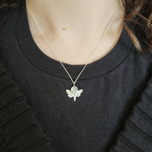 Tiny Death's Head Moth Necklace with Rutile Quartz