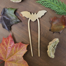 Bat Brass Hairpin