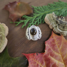 Bat and Labradorite Ring, Size 7