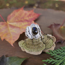 Bat and Labradorite Ring, Size 7