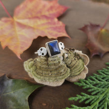 Skull and Labradorite Ring, Size 9