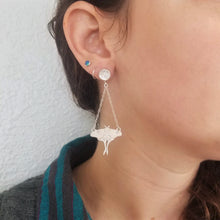 Luna Moth Moonstone Earrings