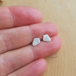 Tiny Acorn Stud Earrings